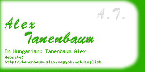 alex tanenbaum business card